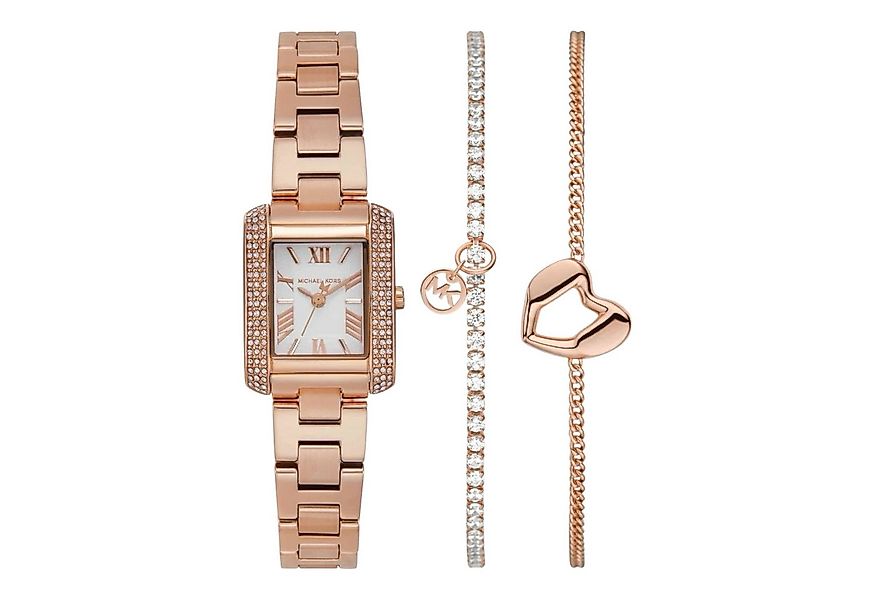 MICHAEL KORS Quarzuhr Michael KorsDamen Uhr Set MK7512, (3-tlg) günstig online kaufen