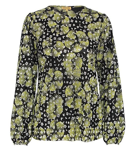 Sarah Kern Plisseebluse Schlupfbluse figurumspielend mit Folienprint günstig online kaufen