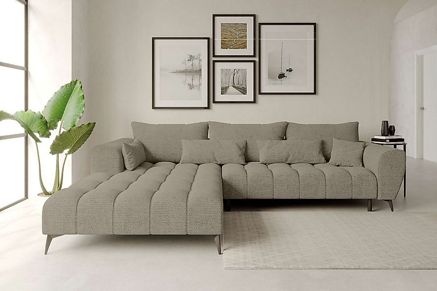 99rooms Ecksofa Ferrano, Sofa L-Form, Eckcouch, wählbar mit/ohne elektr. Si günstig online kaufen