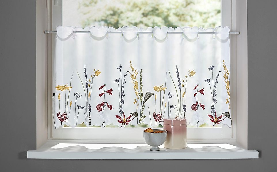 Home affaire Scheibengardine Bille, Durchzuglöcher (1 günstig online kaufen