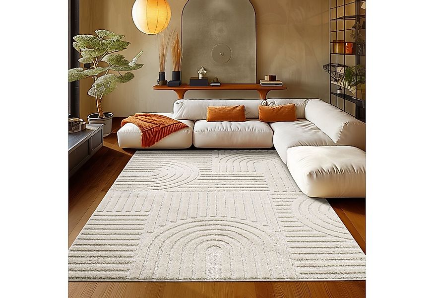 Teppium Hochflor-Teppich Boho-Design, Rechteckig, Höhe: 20 mm, Teppich Wohn günstig online kaufen