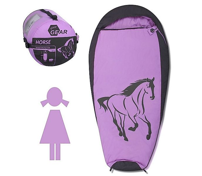 yourGEAR Kinderschlafsack yourGEAR Kinderschlafsack Horse Mumienschlafsack günstig online kaufen