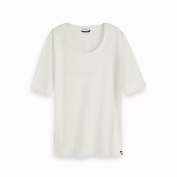 Maison Scotch T-Shirt Maison Scotch Damen T-Shirt Luxury Crew Neck Tee 1543 günstig online kaufen