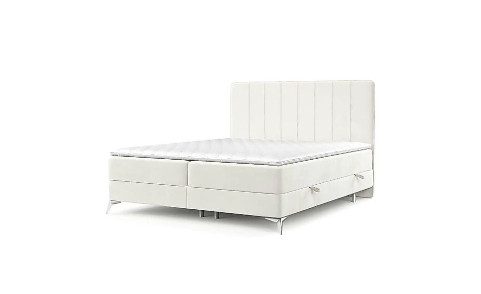 Boxspringbett mit Stauraum   ¦ creme ¦ Maße (cm): B: 162 H: 120 Betten > Ko günstig online kaufen