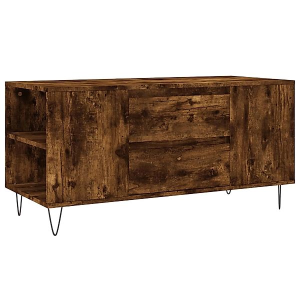 vidaXL Couchtisch Räuchereiche 102x44,5x50 cm Holzwerkstoff 831001 günstig online kaufen