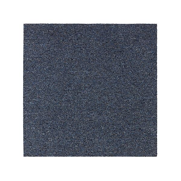 KARAT Teppichfliese Moscow Meliert Pflegeleicht 50 x 50 cm Blau günstig online kaufen