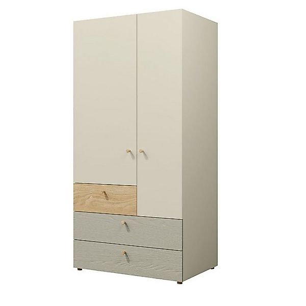 Compleo Kleiderschrank mit zwei Türen und 3 Schubladen SKY Modern Kinderzim günstig online kaufen
