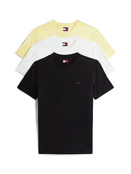 Tommy Jeans T-Shirt TJM XSLIM 3 PACK TEE Mit Rundhalsausschnitt günstig online kaufen