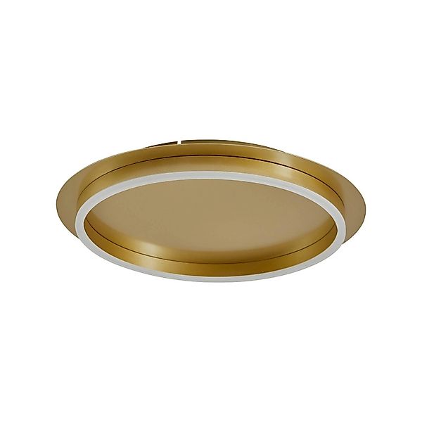 Lindby LED Deckenleuchte Kunis 10031254 Modern in Gold Messing 1-flammig Wo günstig online kaufen
