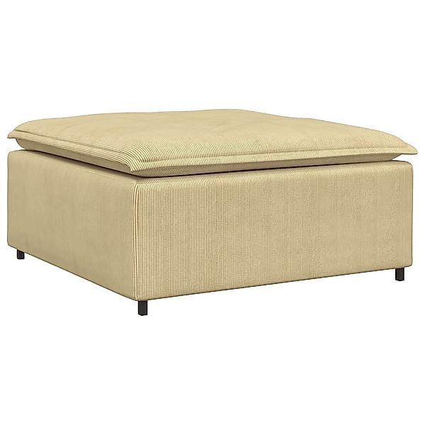 vidaXL Sofaelement Modulares Sofa Fußhocker-Modul Graugrün günstig online kaufen