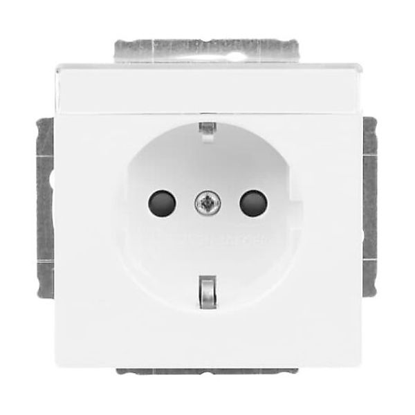 Busch-Jaeger SCHUKO Steckdosen-Einsatz studioweiß 2300 EUCB-84 - 2CKA002013 günstig online kaufen