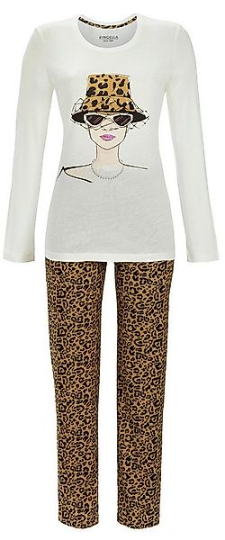 Ringella Schlafanzug Damen Pyjama langer Arm (2 tlg) Baumwolle günstig online kaufen