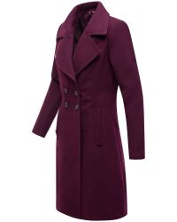 Navahoo Wintermantel Wooly edler Damen Trenchcoat günstig online kaufen