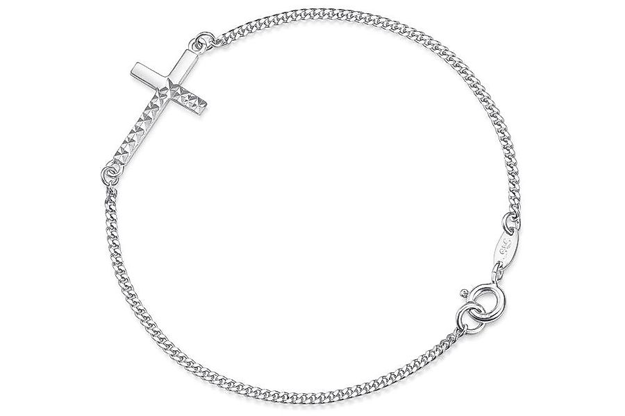 Silberkettenstore Silberarmband Panzerketten Armband 1,7mm mit eingehängtem günstig online kaufen