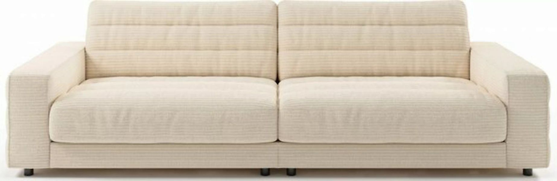 3C Candy Big-Sofa Stripes, Lose Rückenkissen, mit feiner Quersteppung günstig online kaufen