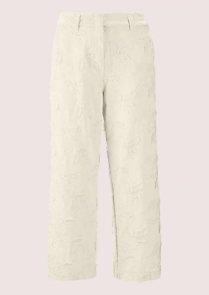 MADELEINE Culotte "Hose Weite Bügelfaltenhose mit Stickerei" günstig online kaufen