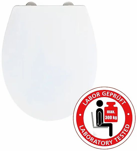 WENKO WC-Sitz »Ostuni« 1 Stk. tlg. Thermoplast, belastbar mit 300 kg, mit A günstig online kaufen