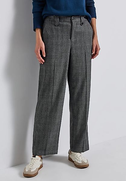 STREET ONE Stoffhose kariert, mit Viskose und Stretch günstig online kaufen
