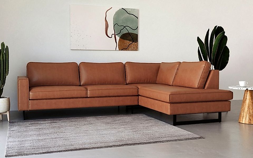 Places of Style Ecksofa »Pinto, 290 cm, Cord, Chenille, Lederoptik, Ottoman günstig online kaufen