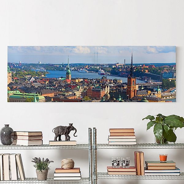 Leinwandbild - Panorama Stockholm in Schweden günstig online kaufen