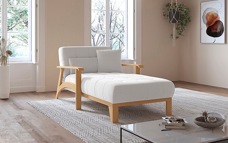 sit&more Recamiere "Billund", Armlehnen aus eichefarbigem Buchenholz, versc günstig online kaufen