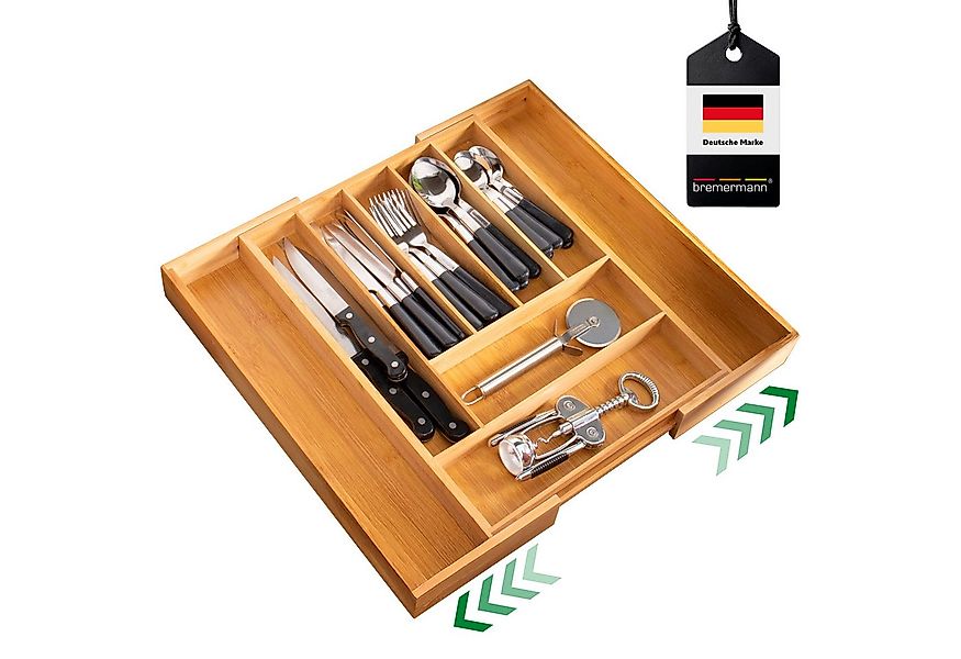 bremermann Besteckkasten Besteckkasten ausziehbar // Bambus // ca. 33,7 - 5 günstig online kaufen
