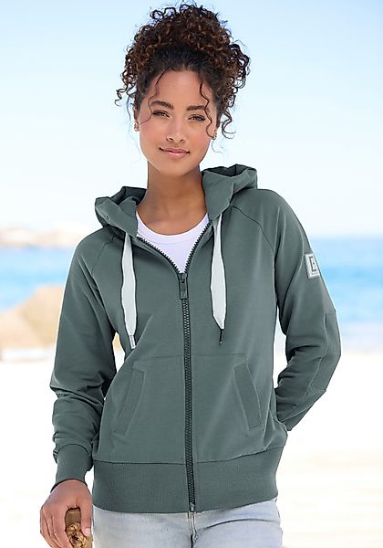 Elbsand Kapuzensweatjacke Kelda mit Logo-Stickerei an günstig online kaufen