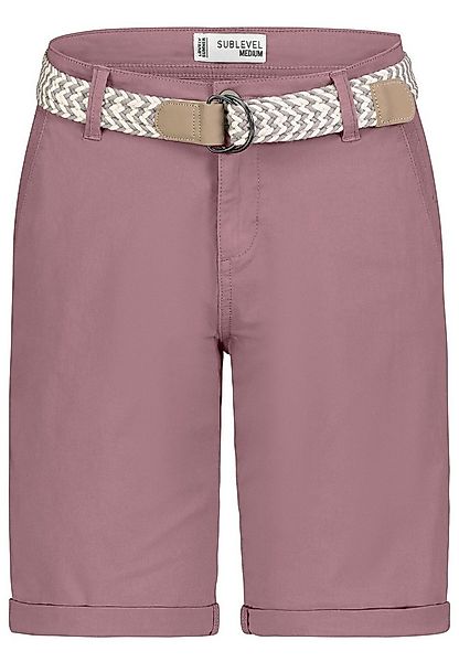 SUBLEVEL Shorts Damen Bermudas kurze Hose Baumwolle Jeans Sommer Chino Stof günstig online kaufen