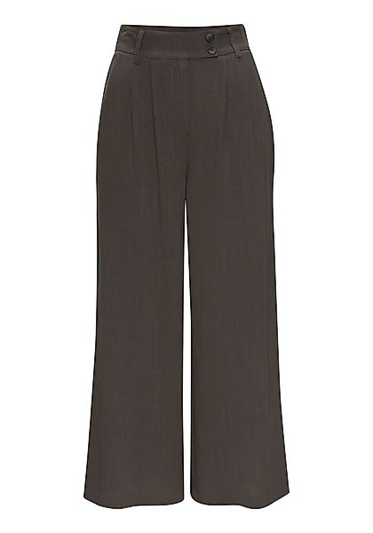 LASCANA Bundfaltenhose, mit Taschen und Knopfdetail, weites Bein, Leinenhos günstig online kaufen