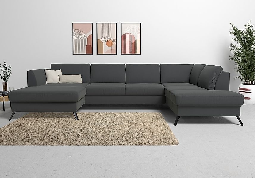 sit&more Wohnlandschaft "Olsen U-Form" inklusive Sitztiefenverstellung, wah günstig online kaufen