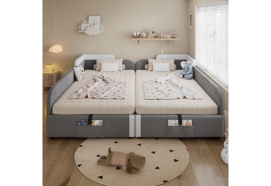 REDOM Schlafsofa mit Erhöhter Weicher Zaun, Hydraulischem Stauraum, 90x200/ günstig online kaufen