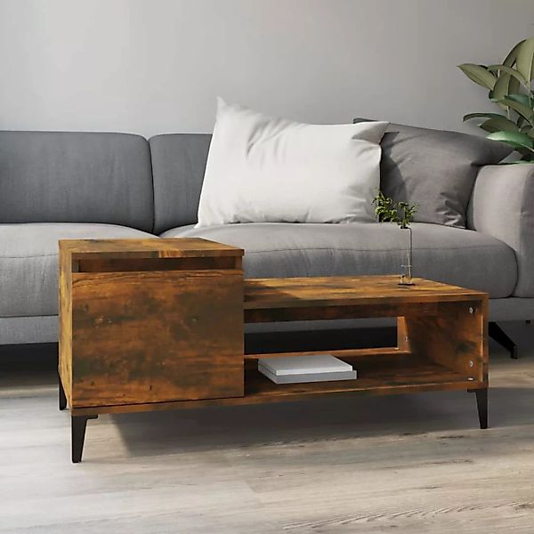 vidaXL Couchtisch Couchtisch Räuchereiche 100x50x45 cm günstig online kaufen