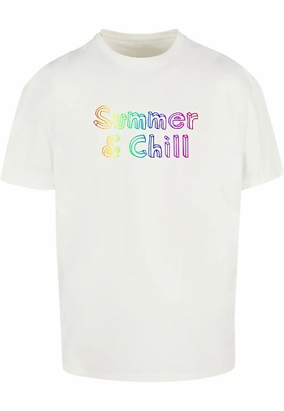 Merchcode T-Shirt "Merchcode Herren Summer And Chill Rainbow Heavy Oversize günstig online kaufen