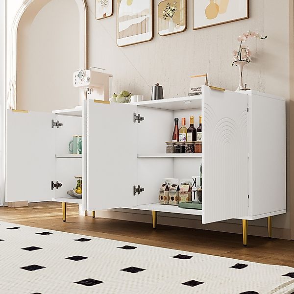 HAUSS SPOLE Sideboard wohnzimmerschrank weiß mit günstig online kaufen