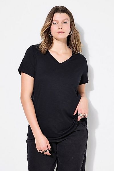 Studio Untold T-Shirt T-Shirt Wide Classic Fit V-Ausschnitt Halbarm günstig online kaufen