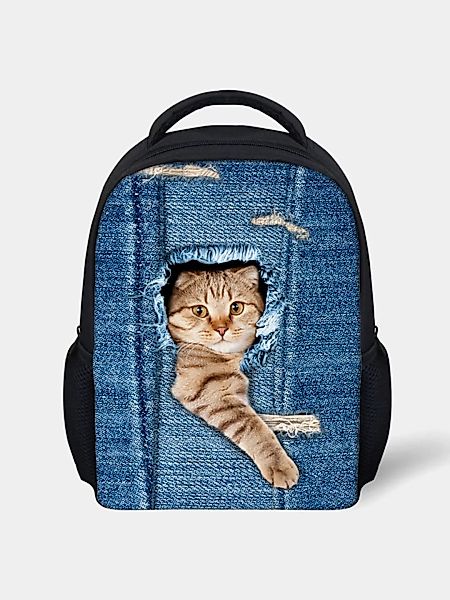 3D Animal Creative Cartoon Niedlich Katze Drucken Casual Style Rucksack Sch günstig online kaufen