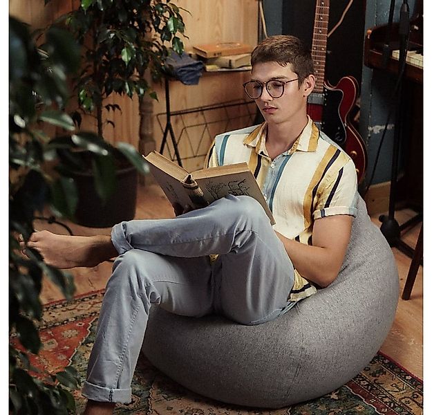 Lumaland Sitzsack Comfort Line, Indoor Beanbag 90x110x50cm mit 1,9 Mio. EPS günstig online kaufen