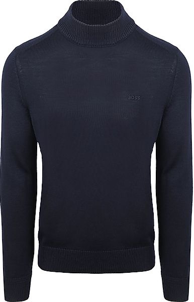 BOSS Turtleneck Pullover Avac Wool Blend Navy - Größe 3XL günstig online kaufen