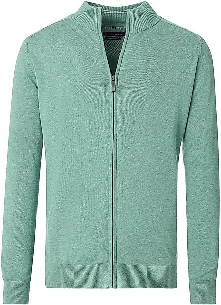 Casa Moda Strickjacke Zip Hellgrün - Größe XXL günstig online kaufen