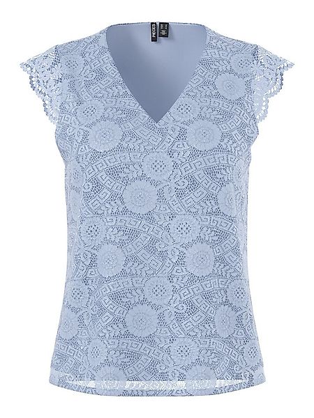 pieces Spitzentop PCOLLINE SL LACE V-NECK TOP WVN NOOS günstig online kaufen
