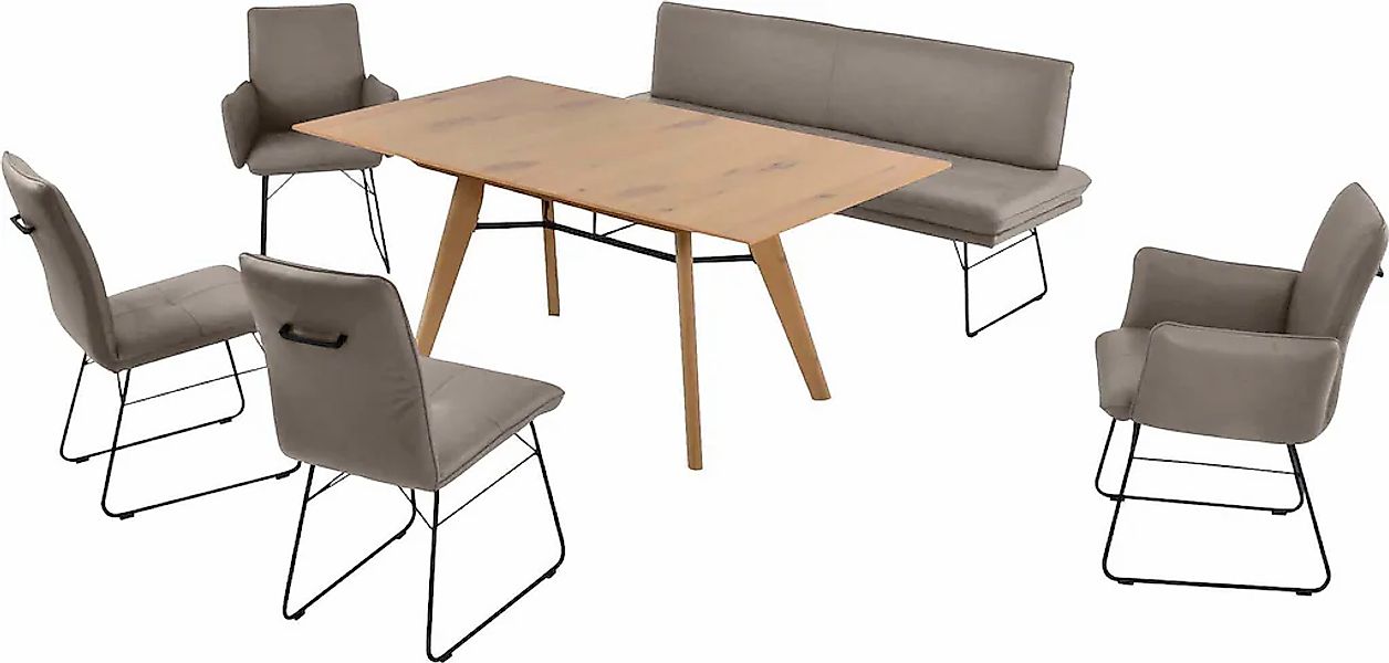 K+W Komfort & Wohnen Essgruppe "Giacomo IV" 6 Stk. tlg. Polsterbank in 2 Gr günstig online kaufen