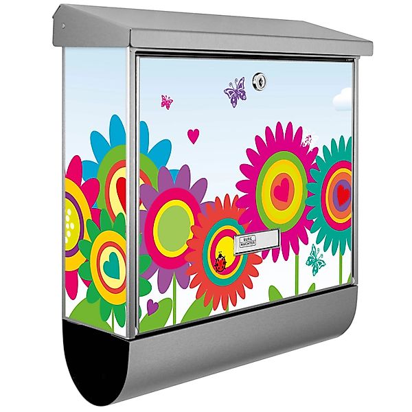 Banjado Briefkasten Edelstahl 38x39x12cm Mit Zeitungsfach Inkl. Montagemate günstig online kaufen