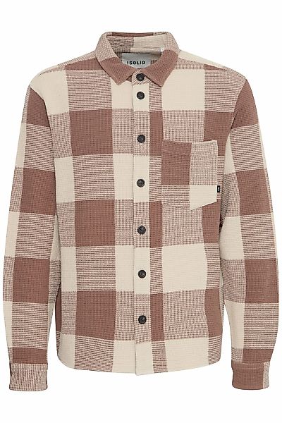 Solid Langarmhemd "Langarmhemd SDOLIVER WAFFLE CHECK" günstig online kaufen