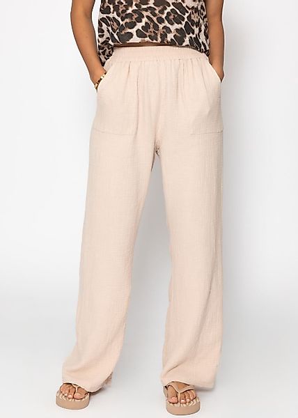 SASSYCLASSY Stoffhose Musselin Hose Damen aus günstig online kaufen