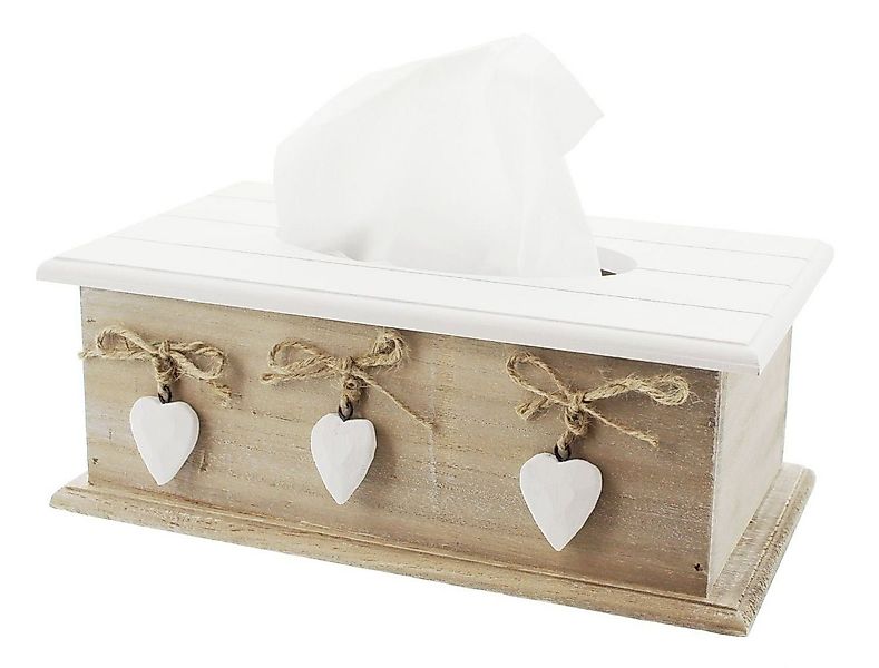 Home-trends24.de Aufbewahrungsbox Tissue Kosmetikbox Aufbewahrungsbox Landh günstig online kaufen