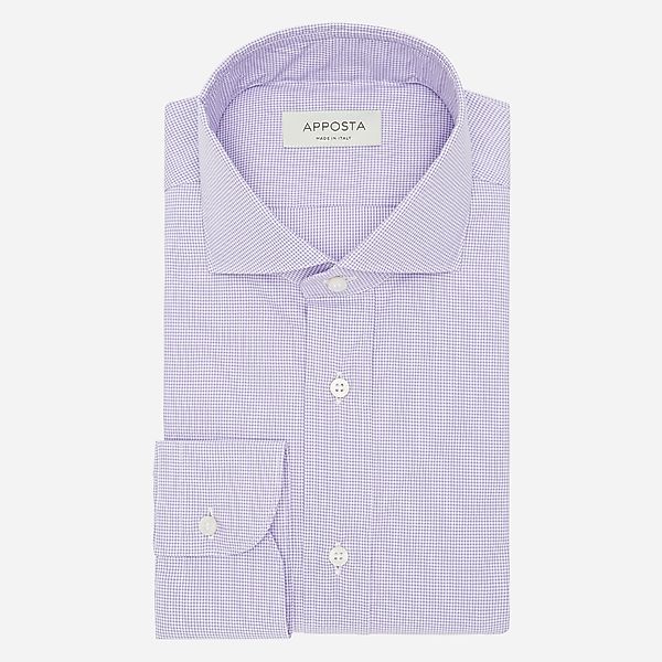 Hemd  klein kariert  violett bügelleichte baumwolle twill, kragenform  nied günstig online kaufen