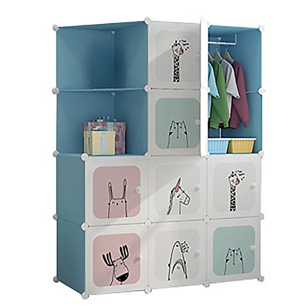 GarveeMore Kinderkleiderschrank Kinderkleiderschrank Kinderregal Schuhregal günstig online kaufen