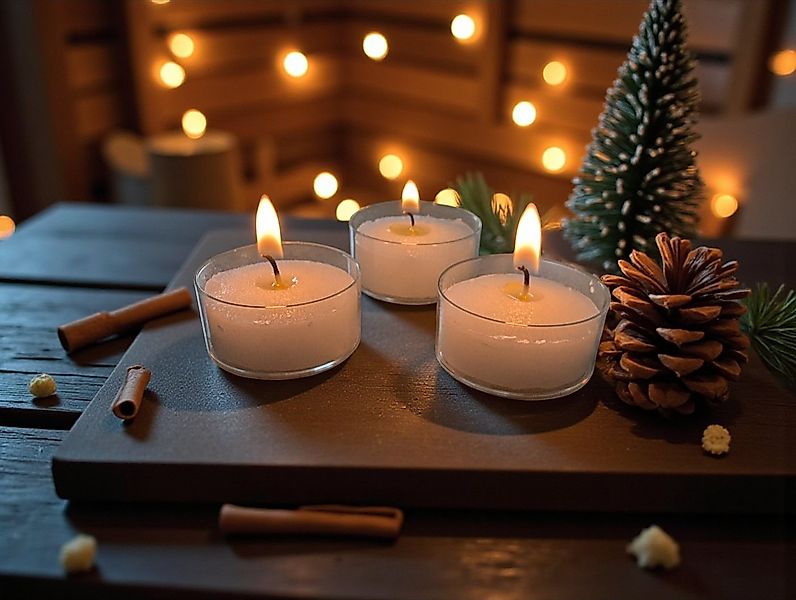 Ebersbacher Kerzenfabrik Teelicht Pyramidenteelichter Kunststoffhülle Premi günstig online kaufen