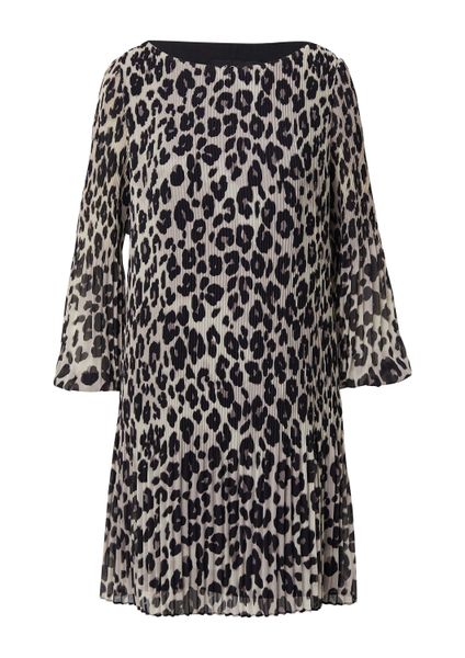 s.Oliver Minikleid Kleid Plissiertes Chiffonkleid mit günstig online kaufen