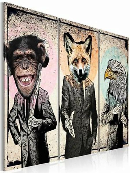 artgeist Wandbild Monkey business grau-kombi Gr. 60 x 40 günstig online kaufen